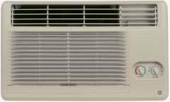 GE Air Conditioning These models feature mechanical controls; variable position thermostat; four-way air direction; upfront, washable air filter; 2 cool/2 heat/2 fan only speeds Standard-Mount