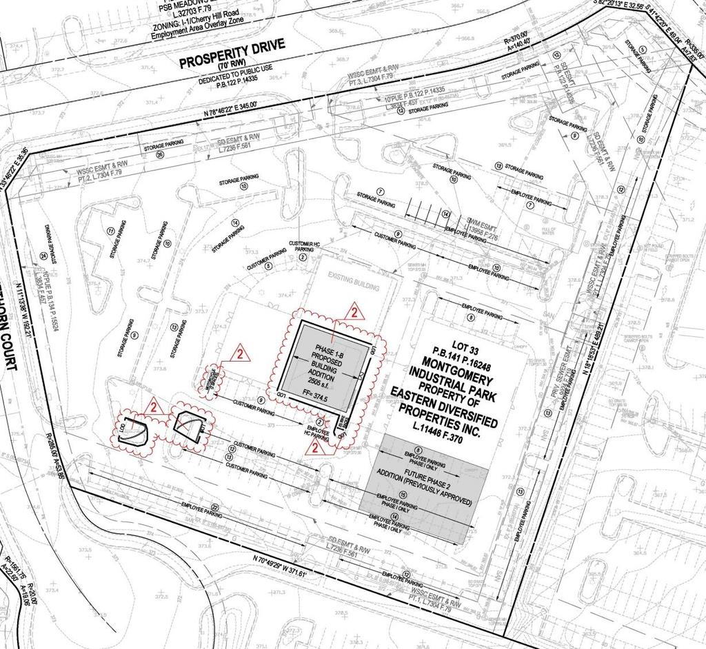 Proposal The Applicant is proposing to construct an auto sales and office building of 2,505 square feet, reduce surplus employee parking, and update the Landscape Plan.
