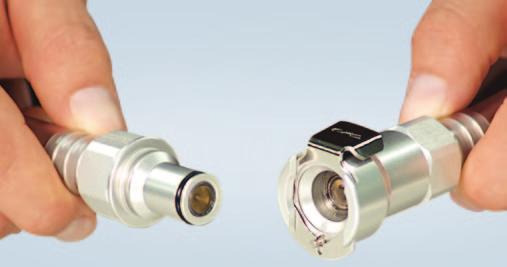 4. DRY DISCONNECT CAPABILITY Quick disconnect non-spill couplings can feature two styles of internal valves that automatically shut off the flow of liquid when the couplings are disconnected.