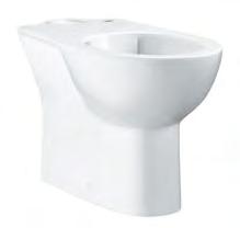 rimless horizontal outlet flush volume 6/3 l cistern to be