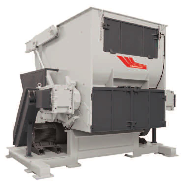 CLS Series The CLS Series light duty shredder is designed for processing injection and extrusion mold startup purge.