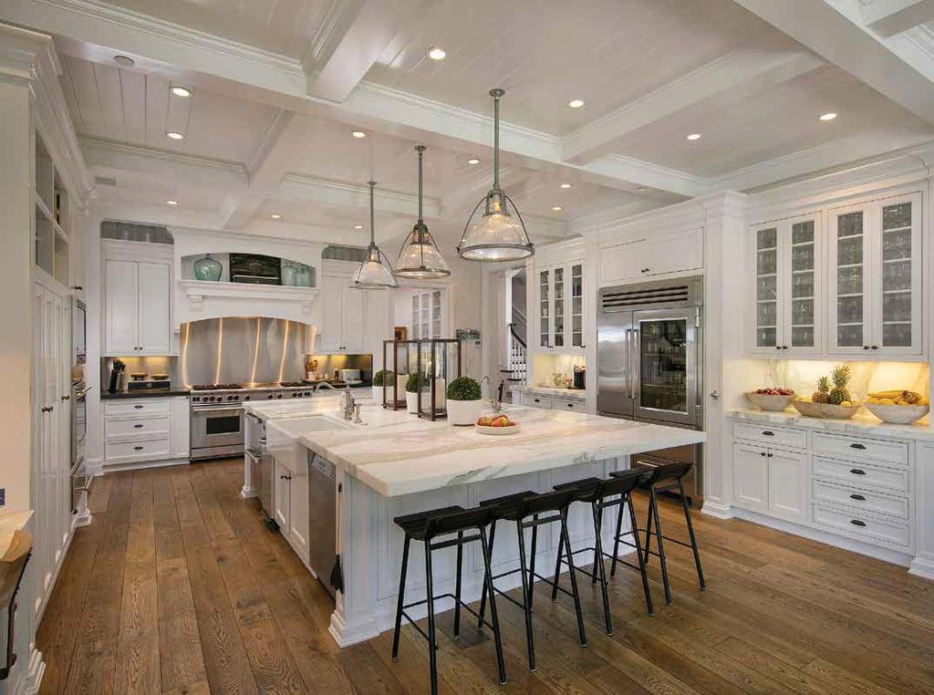 KITCHEN Superior-caliber appliances are found in the gourmet kitchen, which is anchored by