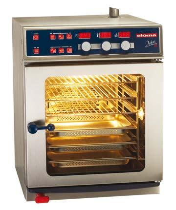 Combination Ovens Joker Joker models are available in electric only and provide the benefits of combination oven cooking within a much reduced footprint, making them ideal for kitchens where space is
