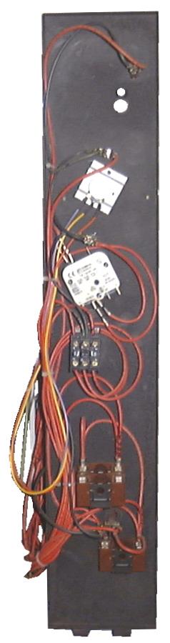 2 SERVICE (RH SIDE) PANEL Vent Indicator Heating Indicator Thermostat 1) Undo the 4 screws holding panel.