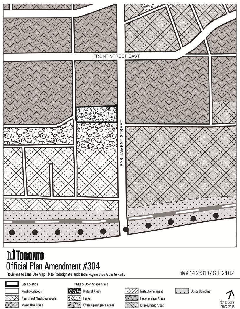 Maps Map 18 Land Use Plan of the Toronto Official Plan, is amended as follows: 26.
