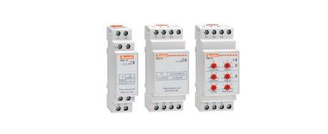 PROTECTION RELAYS Modular versions, also for 35mm DIN rail fixing Minimum and maximum voltage monitoring