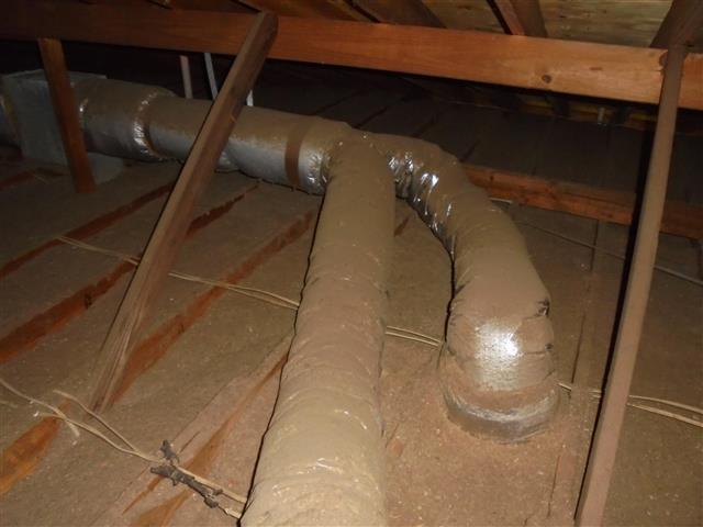 C. The attic and crawlspace ductwork appear to be properly attached, lifted