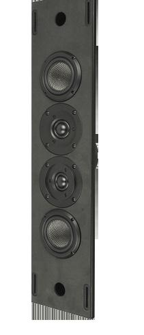 Artison Dual Center Speakers feature patented center channel technology that delivers clear voices from the middle of the screen.