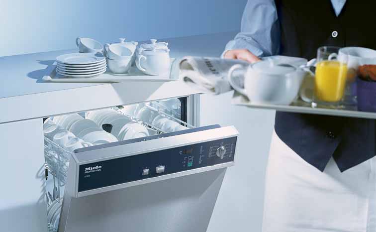 The G 7856 for Entertaining Aficionados Rapid 10 Minute Cycle Ultimate Throughput With its rapid wash cycle ensuring fast turnaround and high throughput, the G 7856 is the ideal dishwashing system