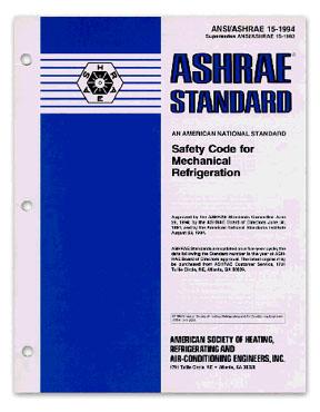 ASHRAE Standard 15 2016 Safety standard for refrigerating systems Mechanical