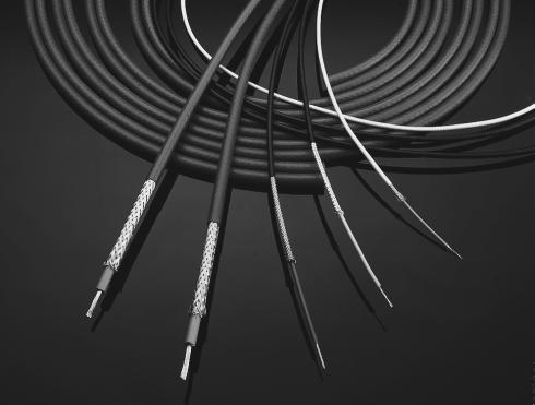 Controlled Electrical Cables Cheminax Coaxial Cables Small, Lightweight Coaxial Cables Product Facts Light weight, small size Temperature range of -65 C to 200 C [-85 F to 392 F] Low capacitance and