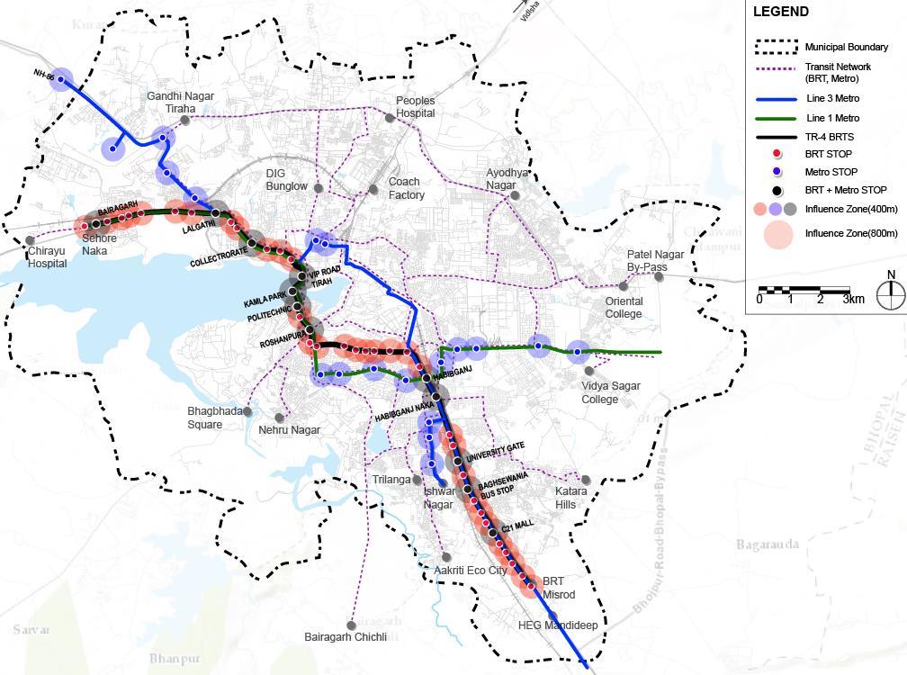 Assess TOD Scale- Bhopal Priority Corridor: BRTS-
