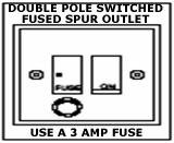 o As the colours of the wires in the appliance s mains lead may not correspond with the coloured markings identifying the terminals in your spur box, please proceed as follows: o The blue wire must