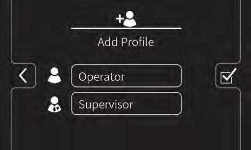 Norėdami patekti į Profilių pridėjimo ir redagavimo ekraną, paspauskite mygtuką Add/Edit Profiles (pridėti / redaguoti profilius). PASTABA.