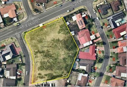 The site is surrounded by one and two storey low density residential dwellings. A bus stop is located on Swallow Drive within the boundaries of the reserve.