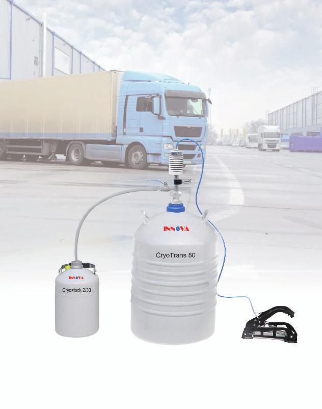 CryoTrans series CryoTrans series is designed for storage and short-distance transportation of small amount of liquid nitrogen.