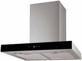 ³/h Air Flow Extraction > 150mm Diameter Air Outlet > DB Rating: 70db At Fan Setting 1 > 900mmW x 440mmD x 1520mmH (Including Flue) 60CM BLACK FASCIA RANGEHOOD BDR603TBX / 5102976 > Touch Control