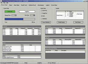 During calibration SITRANS CV corrects automatically retention and even switching times.