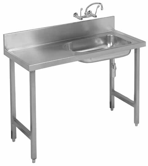 Hospital Products HOSPITAL PRODUCTS CB Baby Bath Wall & Floor Mounted Installation Franke model CB Baby Bath 1500x555mm manufactured from grade 304 (18/10) stainless steel 1,2mm thick with a 150mm