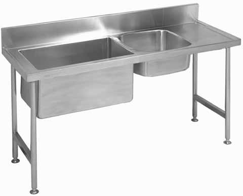Industrial Products S1P1 Double Bowl Preparation Sinks industrial products Franke model S1P1 double bowl Preparation sink manufactured from grade 304 stainless steel 1,2mm thick with a 150mm high