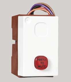Audible Alarm MEDICAL SERVICE PANEL ELECTRICAL ACCESSORIES E08M SERIES The E08M Series Audible Alarm is used in conjunction with the E01 Series combination RCD/MCB.