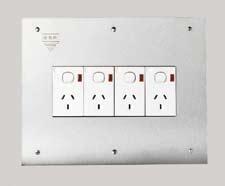 Socket Outlet WE White Electric Surface Mount stainless steel Flush Mount stainless steel Duct Mount powdercoated (Sand)