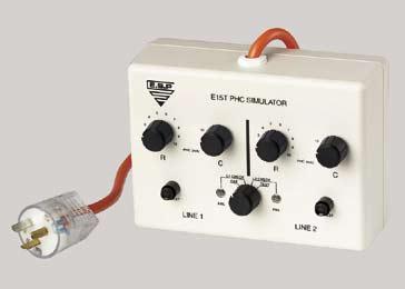 Line Isolation Monitor Tester - PHC Simulator E15T The E15T Prospective Hazard Current (PHC) Simulator provides a convenient means for basic in-service testing of the Line Isolation Monitor function