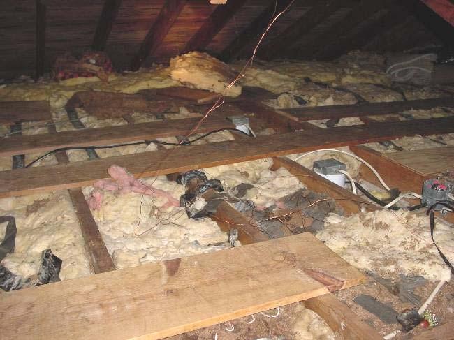 DOE funds or 3) as part of the total attic insulation measure if the cost of both replacing the K&T wiring and adding insulation are cost effective.