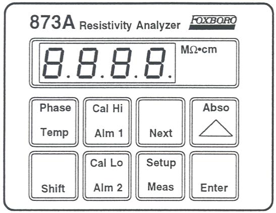 Page 10 873ARS RESISTIVITY ANALYZER FEATURES AND BENEFITS PROGRAMMABLE CELL FACTORS Each Foxboro 871CC Resistivity Sensor is factory tested and labeled with the actual cell factor correct to four
