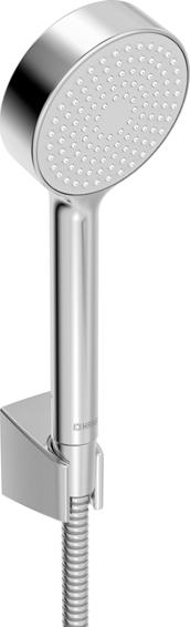 single-lever shower mixer, (G 1/2) 5145 0163 chrome single-lever shower mixer suitable for HA N S A BLUEBOX concealed unit (1) 8061 9093 chrome rosette without screws, function unit without diverter