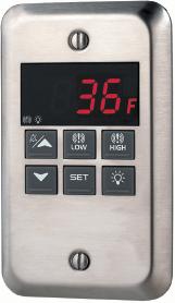 XWA Series Operators can be certain that the temperature inside their walk-in stays in the safe zone by indicating either a High or Low