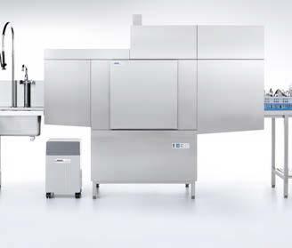 awkward spaces. Highest flexibility With two conveyor speeds to choose from, the STR series adapts to the degree of soiling and the quantity of dishes, during operation.