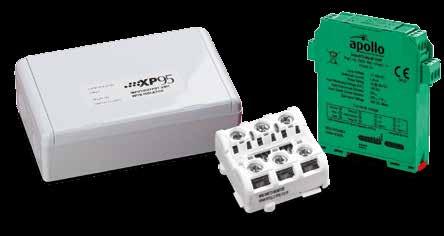 Analogue Addressable XP95 Analogue Addressable Interfaces Apollo manufactures a comprehensive range of interfaces for systems which enable fire protection solutions to be engineered simply and