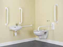 49 Barwood Wave Grab Rails Barwood Accessories Stylish option providing all the requirements of Doc-M 2TH Basin to allow the tap to be position nearest the user Hinged Arm complete with toilet roll