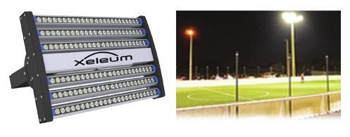 LED STADIUM AND SPORTS AREA LIGHT ZEUS POWER LIGHT The only high power stadium and sports lighting system with individual light bars that can be aimed at the target surface to ensure superior light