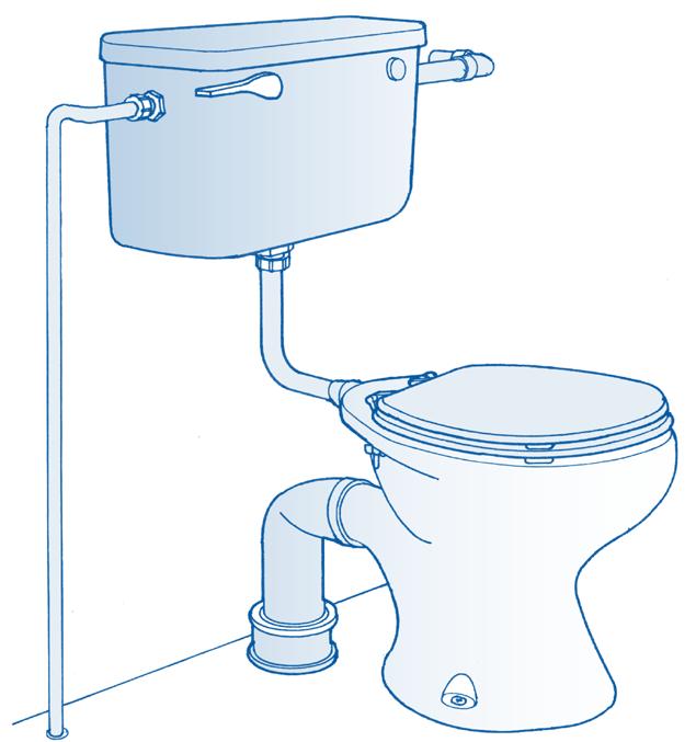 Plumbing Toilet Overflow Cistern Diagram 11 Flush pipe