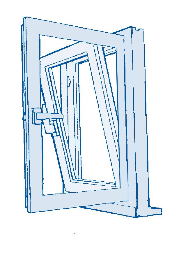 Pivot window Pivot hinges Diagram
