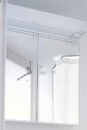 The mirrors and shower screen partition* are maintained with common s for glass available in
