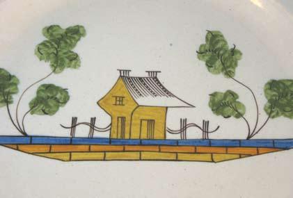 The Cottage Houses appear frequently on both Chinese porcelain and English pottery.