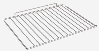 2 Accessories 1 Drip pan 2 Metal grill Collects the residues that drip during the cooking of foods on the