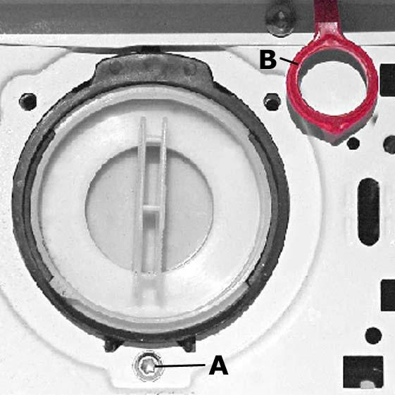 6.8 Detergent-solution pump removal 10. Remove the front panel 11. Loosen and remove the hoses 12. Remove the electrical connections 13.