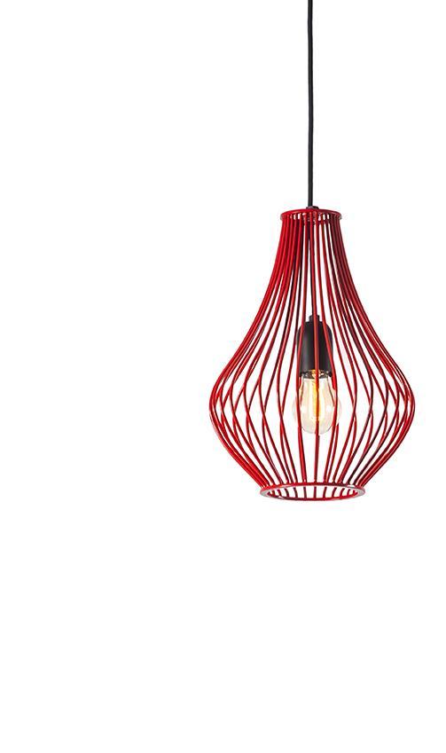 Marco Pendant Delicate contour of luscious curved wires deriving from classic