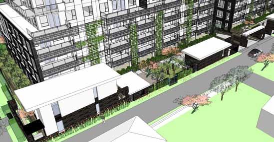 Residents can get outside and enjoy an open lawn area, spaces for outdoor dinning and barbecuing, places for children to play, urban agriculture, and