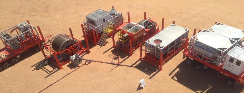 Figure 1-- Coil Operations in Australia DROVER ENERGY SERVICES is a team of dedicated personnel with over 100 years combined experience and expertise in the capillary and coil tubing markets.