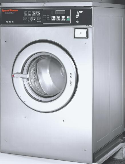 High-Efficiency Control Washer High-Efficiency Washer-Extractor With utilities and other operating expenses on the rise, Speed Queen developed its high efficiency model SC to help owners rein in