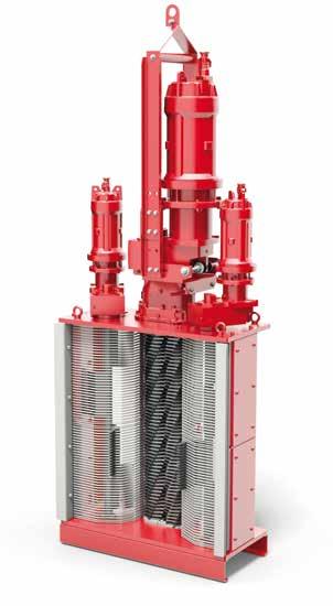 8 9 XRipper XRG model POWERFUL GIANT The new XRipper XRG for maximum flow rates NEW High flow rates, such as those occurring in large sewers and inflows of sewage treatment plants, can only be