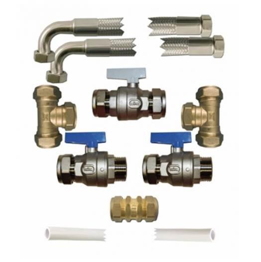 Hi-Flo 22mm Water Softener Installation Fitting Kit -use this kit where the plumbing system is 22mm main with an