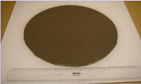 cone on a flat scaled board which can be measured and
