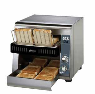 ETL Sanitation 646111 16 1 4"w x 13 1 8"h, Up to 350 Slices or Bun Halves/hr Commercial Toaster 646101 (4) 1 1 8" Toast Slots, 300