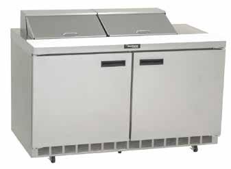 and recovery reduce loss Pans, adapter bars and cutting board included Rugged, all-metal construction extends equipment life Capacity-maximizing design Drawers hold 6" deep